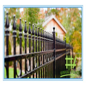 Galvanized Tubular Steel Fence Wall Design