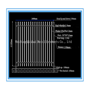 decorative temporary Metal Fence supplier